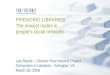 Friending Libraries: Why libraries can become nodes in peopleâ€™s social networks