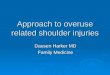 Approach To Overuse Related Shoulder Injuries