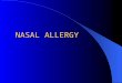 nasal allergy