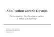 An Application Centric Approach to Devops