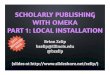 Scholarly Publishing with Omeka - part 1: Local installation