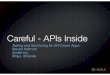 Careful - APIs Inside: Testing and Monitoring for App Development