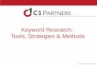 Keyword Research - Tools, Strategies & Methods