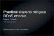Practical steps to mitigate DDoS attacks