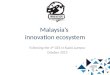 Innovation is everywhere - Malaysia Innovation Ecosystem and Startup Scene