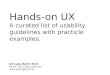 UX Camp Berlin 2013 - Hands-on UX