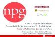 ORCID iDs in the Academic Publishing Workflow: ORCID iDs in Publication