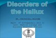 Disorders of the hallux