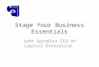 Stage your business- Presentation 9th october
