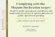 Achieving the Maputo Declaration Target and Prioritizing Public Agricultural Expenditures
