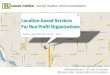 Location based services for nonprofit organizations