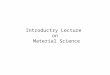 Introductry lecture
