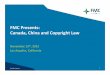 Canada, China and Copyright Law