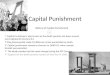 Capital punishment power point