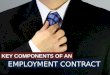 Key Components of an Employment Contract