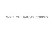 11a writ of habeus corpus