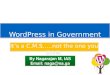 WordPress in Government - SWOT Analysis and Strategies for Future - India