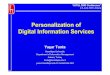 Personalization of digital information services