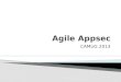 Agile Appsec: Why we suck at building secure software, and what we can do about it?