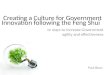 Creating a Culture of Government Innovation using Feng Shui