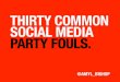 30 Social Media Party Fouls