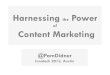 Harnessing the Power of Content Marketing