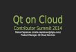 Qt Contributors Summit 2014 - Qt on Cloud