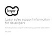 Layar sales support for developers
