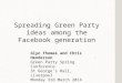Spreading Green Party ideas among the Facebook generation