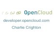 TADS Developer Summit OpenCloud Charlie Crighton
