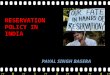 Resvation policy of india