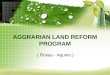 Agrarian land reform program (roxas aquino)