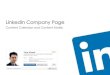 LinkedIn Company Page Content Calendar