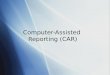 Computer-assisted reporting seminar for StatsCan