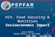 Socioeconomic Impact Among HIV, Food Security, and Nutrition
