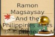 Ramon magsaysay and the philippines at its prime