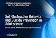 Self-Destructive Behavior and Suicide Prevention in Adolescence