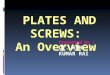 Implant screw plate