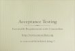 Automated Acceptance Testing In Plain English