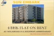 4 BHK FLAT ON RENT AT SOLAROAD, S.G.HIGHWAY, AHMEDABAD