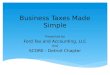 DEW14 - Business taxes made simple
