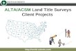 ALTA ACSM Land Title Surveys Client Projects