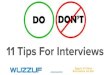 11 tips for interviews