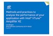 Methods and practices to analyze the performance of your application with Intel® VTune™ Amplifier XE