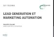Lead generation et marketing automation