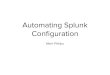 Splunk user group - automating Splunk with Ansible