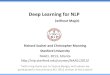 Deep Learning for NLP (without Magic) - Richard Socher and Christopher Manning