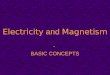 Electricity and Magnetism - Basic Concepts