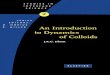An Introduction to Dynamics of Colloids      J.K.G Dhont