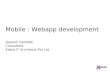 Mobile webapplication development